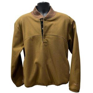 Cabela's Men's Pullover Heavyweight VTG Fleece‎ Jacket 1/4 Button Front SZ L
